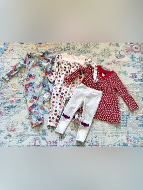 Tea Collection Bundle Girls Size 18-24 Months Dress Rompers Leggings Floral